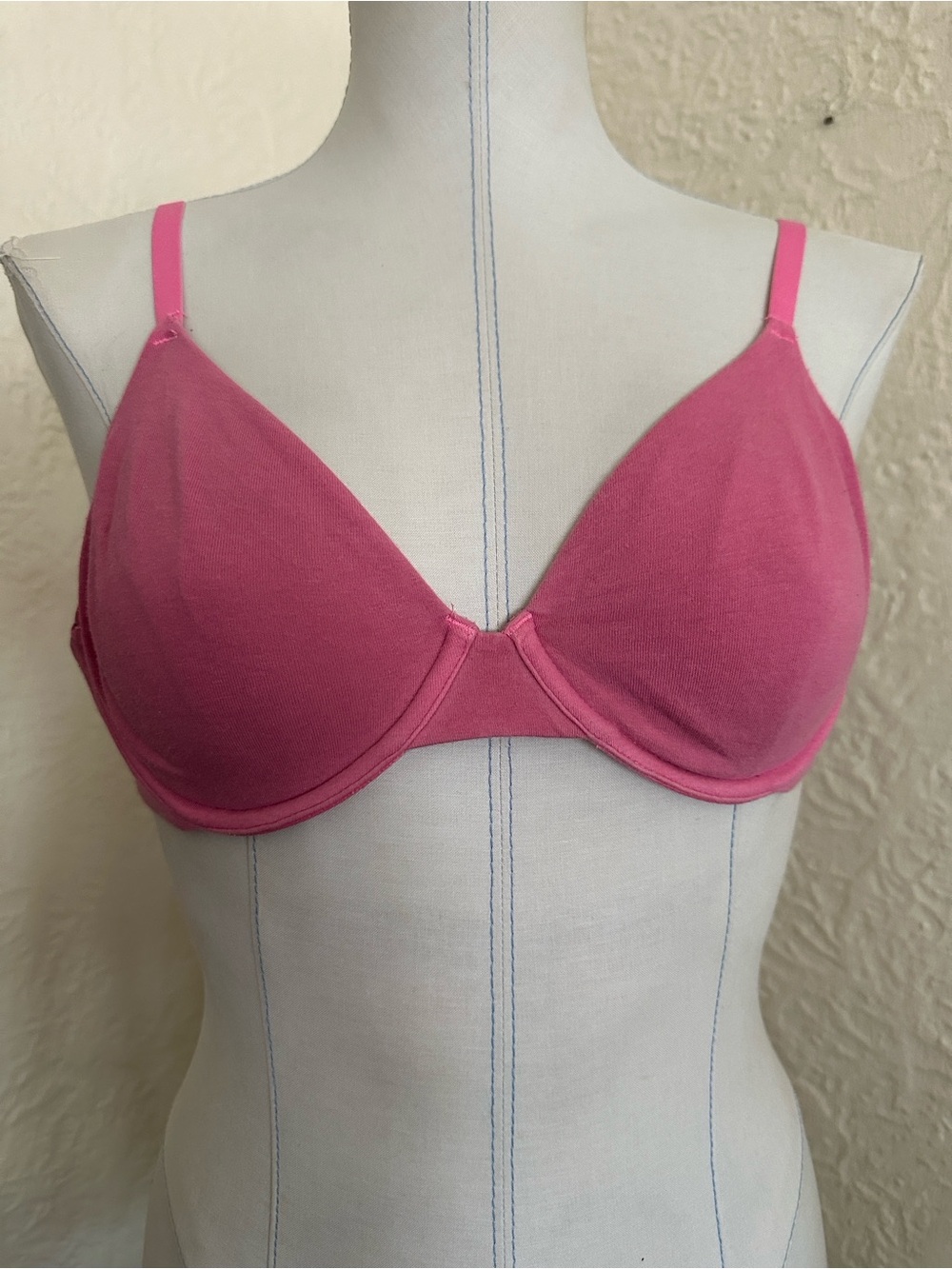 SKIMS Cotton Jersey T-Shirt Bra 36B Pink